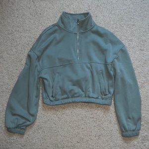 blueish-green medium garage sweater